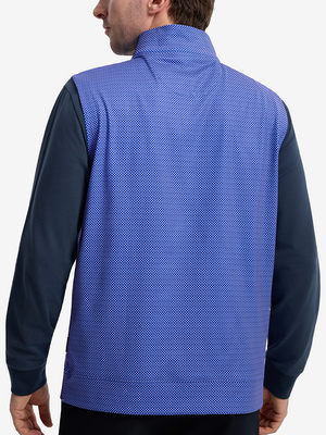 Full Print Quarter Zip Sleeveless Vest Pullover