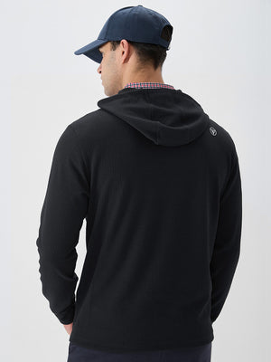 Texture Pullover Hoodie with Pockets