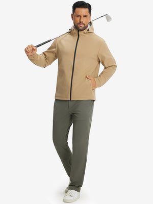 Water-Resistant Heat-Tech Softshell Winter Jacket with Hood
