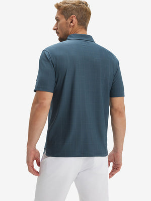 Camisa de golf Performance con cuello a cuadros