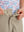 Detail: waistband of khaki grey boys lightweight dry fit flat front golf shorts