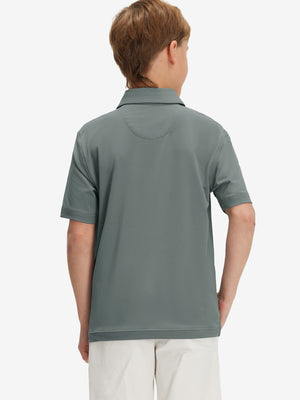 Polos deportivos de niño de secado rápido (tejido liso)