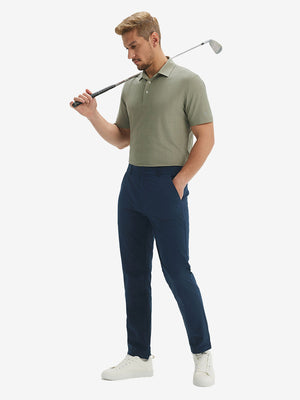 Camisa de golf Performance con cuello a cuadros