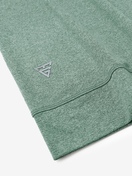 Quarter Zip Melange Pullover