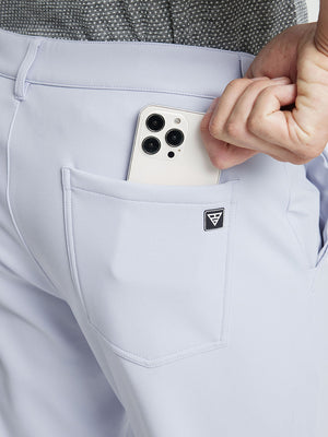 GLACIER GREY Water-Resistant Fleece Lined Pants, back pocket detail with iPhone inserted