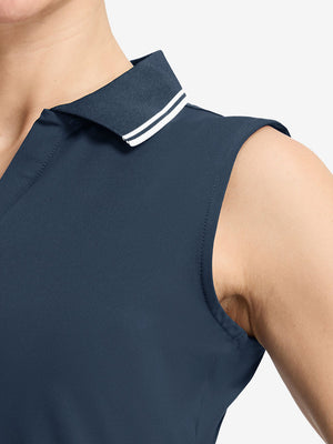 Camisetas sin mangas con cuello de pico de secado rápido para mujer