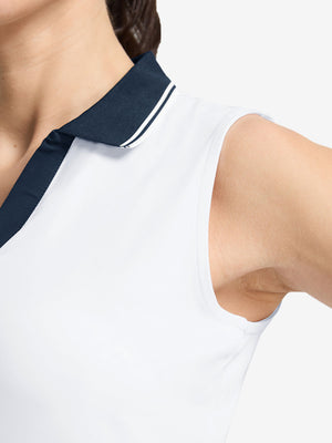 Camisetas sin mangas con cuello de pico de secado rápido para mujer