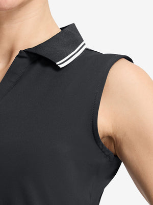 Camisetas sin mangas con cuello de pico de secado rápido para mujer