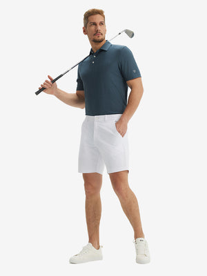 Camisa de golf Performance con cuello a cuadros