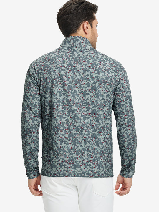 Full Print Quarter Zip Pullover