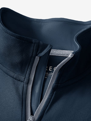 Sudadera con cremallera de cuarto de largo que absorbe la humedad