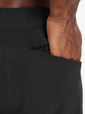 Side detail showing towel loop on BLACK Performance Tapered Sports Joggers