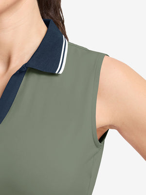 Camisetas sin mangas con cuello de pico de secado rápido para mujer