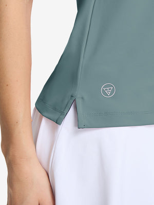 Camisetas sin mangas con cuello de pico de secado rápido para mujer