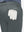 Detail view of back pocket on dark grey flat front golf joggers pants with belt loops