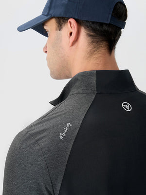 Color Block Moisture Wicking Half Zip Pullover