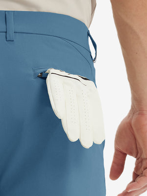 Pantalones de Golf Repelentes al Agua de Corte Clásico con Pliegue Frontal