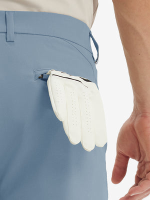 Pantalones de Golf Repelentes al Agua de Corte Clásico con Pliegue Frontal