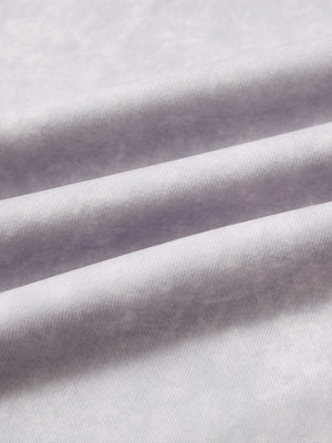 Exclusive print kangaroo hoodies, close-up of fabric in light purple with unique printed texture and soft feel