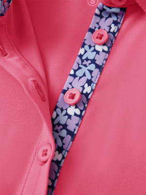 Women’s 5 Buttons Collared Polo Shirts
