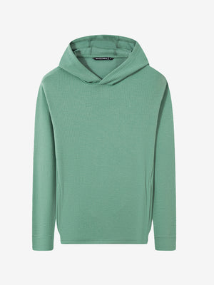 Texture Pullover Hoodie with Pockets