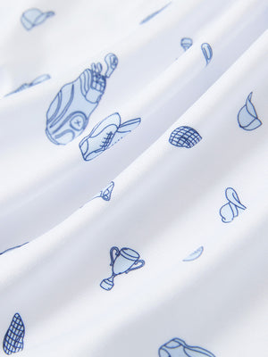 Youth Print Stretch Lightweight Polo Shirts