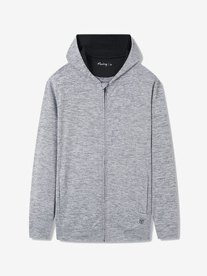 Texture Fleece Lined Golf Hooded Jacket