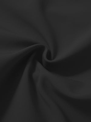 Fabric view of black water-resistant stretch heat-tech winter trousers