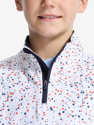 Youth Print Midlayer Q-Zip Pullover Sweatshirts