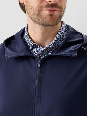 Nylon Blend Water Resistant Windbreaker Jacket