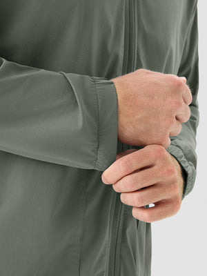 Nylon Blend Water Resistant Windbreaker Jacket
