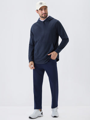 Stretch Ultra-Comfy Heather Brushed Rib Knit Hoodie