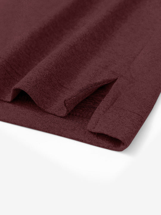 Skin-friendly Long Sleeve Melange Polo