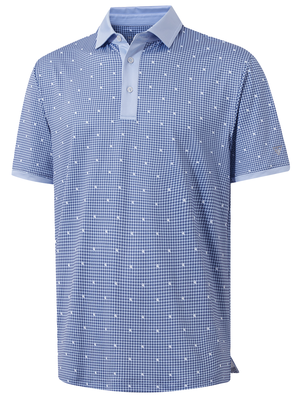 Polos de golf de cuello con contraste y estampado completo elegantes