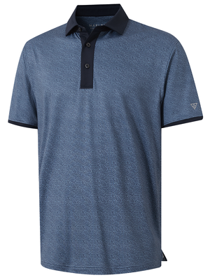 Polos de golf de cuello con contraste y estampado completo elegantes