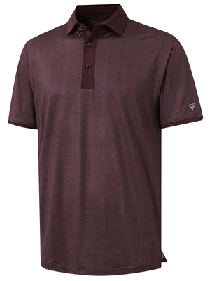 Polos de golf de cuello con contraste y estampado completo elegantes