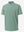3D render of grey green Moisture-Wicking Short Sleeve Henley Shirt.