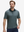 Front half-body of model in gray geo lightweight stretch upgraded print golf polo shirts
