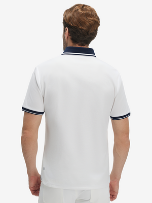 Polo de manga corta Dry Fit con cuello y puños acanalados