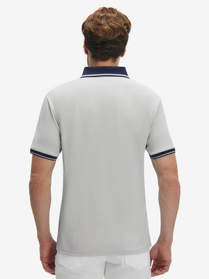 Polo de manga corta Dry Fit con cuello y puños acanalados