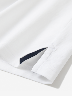 Polo de manga corta Dry Fit con cuello y puños acanalados