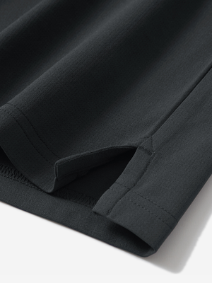 Polo de manga corta Dry Fit con cuello y puños acanalados