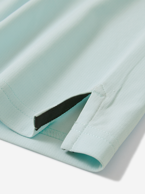 Polo de manga corta Dry Fit con cuello y puños acanalados