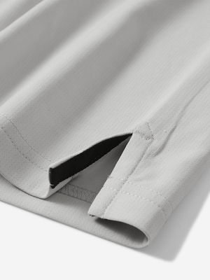 Polo de manga corta Dry Fit con cuello y puños acanalados