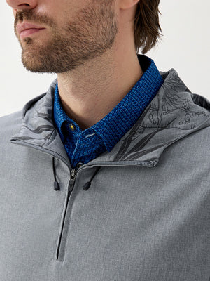 Water Resistant 1/4 Zip Hooded Pullover
